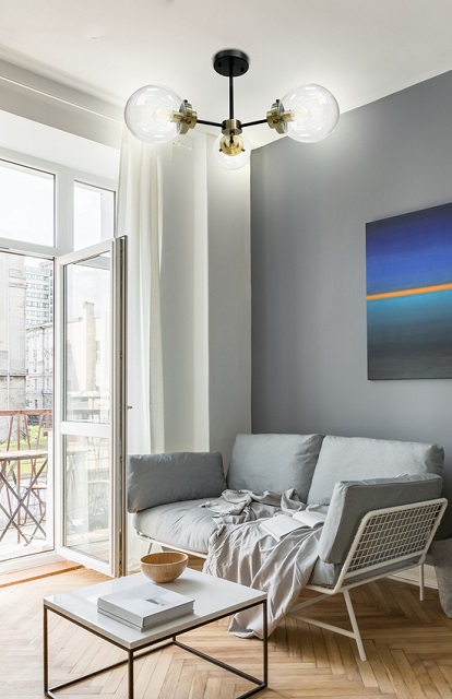 Produkt Potrójna lampa sufitowa ze szklanymi kloszami - V133-Ryuk