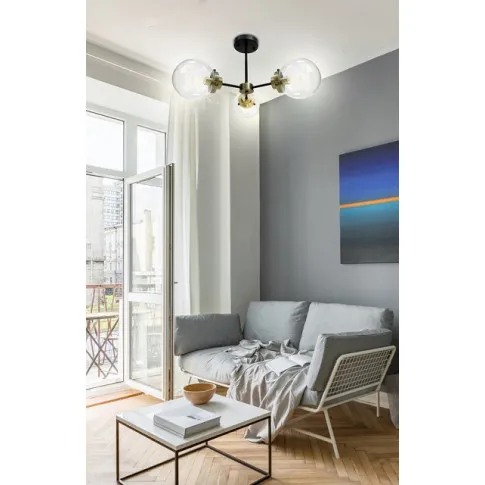 Potrójna loftowa czarna lampa sufitowa V133-Subia