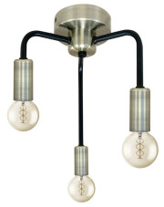Trzyramienna loftowa lampa sufitowa czarny mat - V136-Elebi w sklepie Edinos.pl