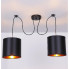 Podwójna czarna nowoczesna lampa wisząca V143-Peluvio