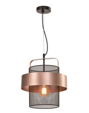 Industrialna lampa wisząca z siateczkowym kloszem - V147-Modavi