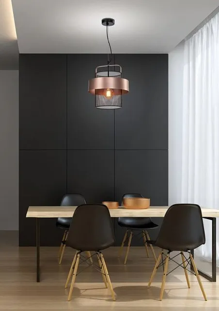 Produkt Industrialna lampa wisząca z siateczkowym kloszem - V147-Nostra