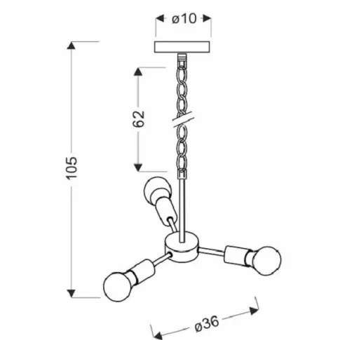 Czarna industrialna metalowa lampa wisząca V152-Dulesio