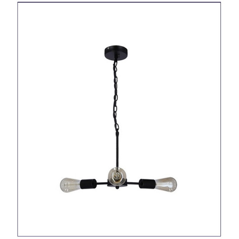 Czarna industrialna stylowa metalowa lampa wisząca V152-Dulesio