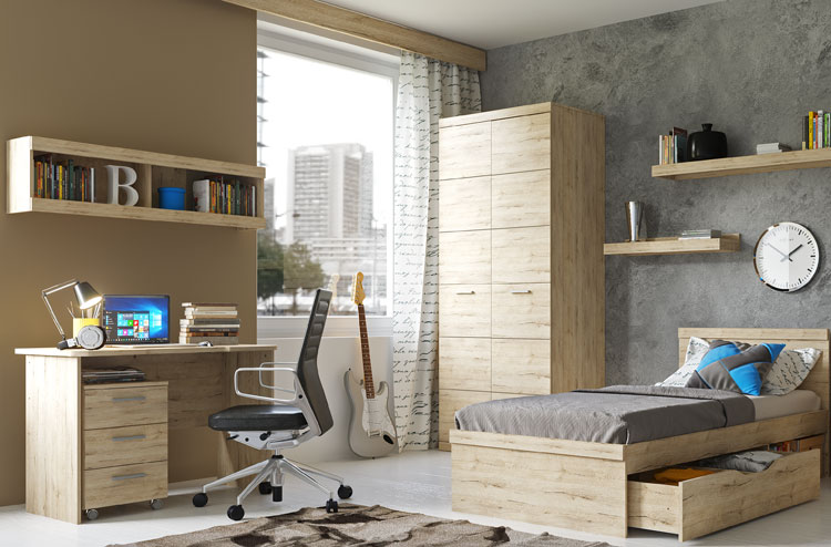 Regał ścienny na książki z 2 przegródkami Lister XL 15X