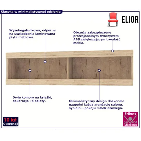 Regał ścienny dwukomorowy Paxo 15X