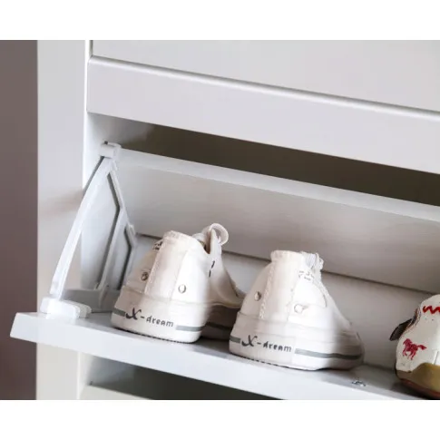 biała wysoka duża szafka na buty Jasaro 15X