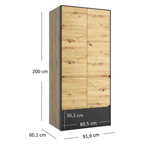 Wymiary szafy Avar 6X