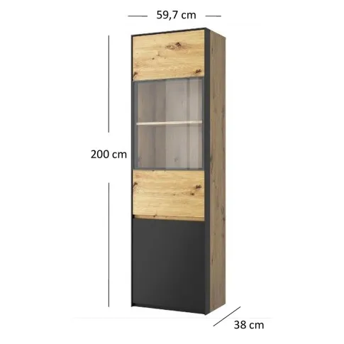 Witryna w stylu loftowym Avar 9X