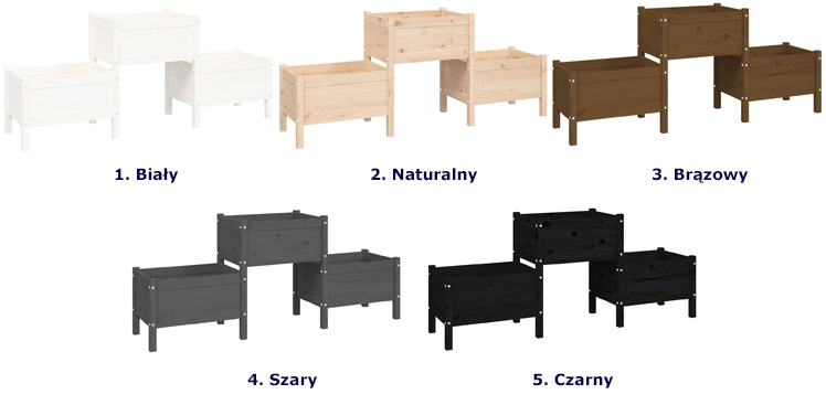 Kolorowy donicy ogrodowej Nilli