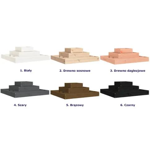 Kolory donicy ogrodowej Beso