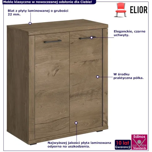 Klasyczna szafka dwudrzwiowa do salonu Efanos 3X