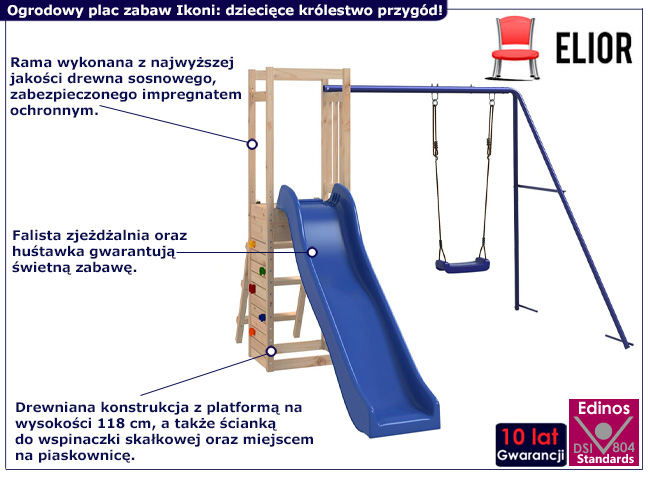 Ogrodowy plac zabaw Ikoni
