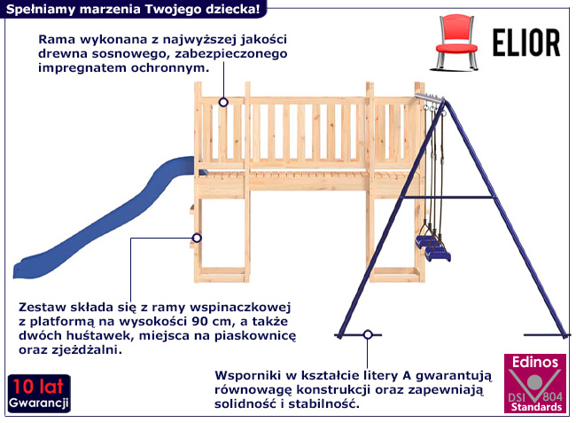 Plac zabaw ogrodowy Zanari