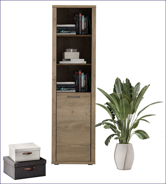 Klasyczny regał otwarty do salonu Aiken 7X