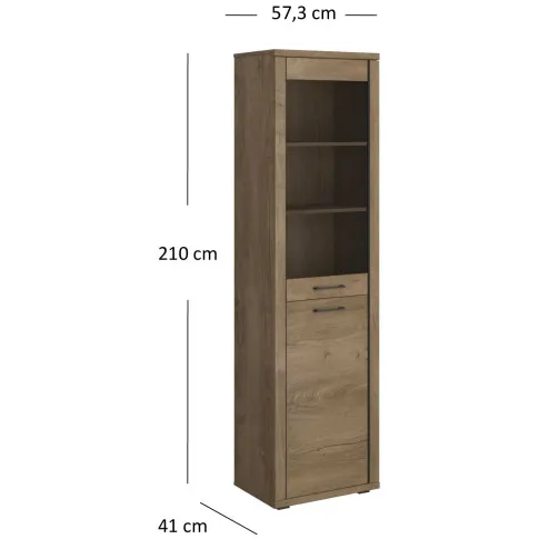 wymiary otwartego regału Efanos 7X