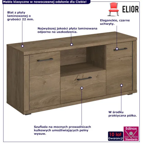 Klasyczna szafka rtv pod tv Efanos 9X