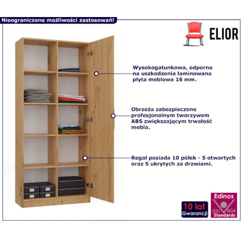 Regał półotwarty dąb artisan Awes