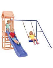 Ogrodowy plac zabaw z huśtawką i zjeżdżalnią - Torko w sklepie Edinos.pl