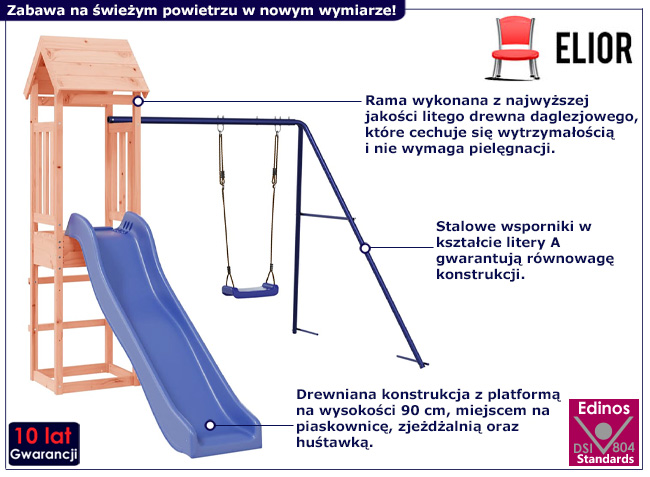 Ogrodowy plac zabaw Amonti