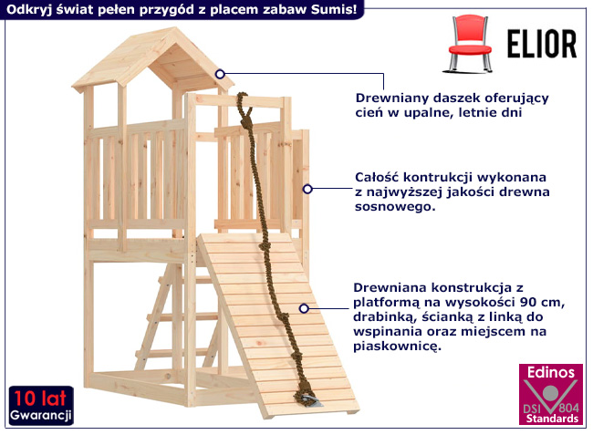 Ogrodowy plac zabaw Ladiar
