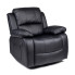 Czarny rozkładany fotel masujący - Tryton 3X