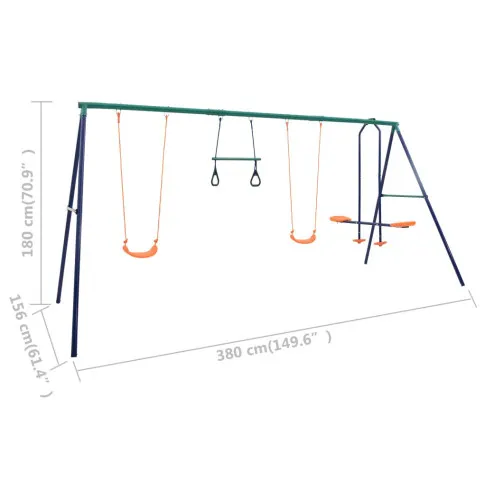 Wymiary huśtawek ogrodowych dla dzieci Radiko