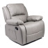 Szary elektryczny fotel z masażem - Tryton 3X