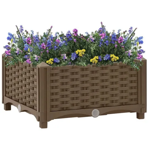 Brązowa donica ogrodowa Uzi