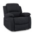 Czarny wypoczynkowy fotel do masażu - Tryton 4X