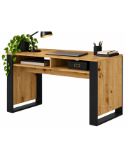 Biurko proste pod komputer dąb artisan - Lyra 15X w sklepie Edinos.pl