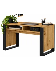 Biurko proste pod komputer dąb artisan - Lyra 15X w sklepie Edinos.pl