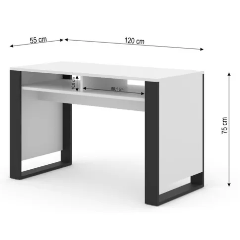 Wymiary biurka białego Birma 15X