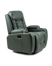 Zielony wypoczynkowy fotel do masażu - Imar 3X w sklepie Edinos.pl