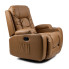 Jasnobrązowy fotel obrotowy z funkcją masażu - Imar 3X