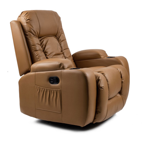 Jasnobrązowy fotel masujący relaksacyjny Imar 3X