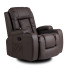 Ciemnobrązowy relaksacyjny fotel do masażu Imar 3X