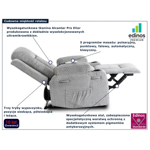 Fotel masujacy Bergos