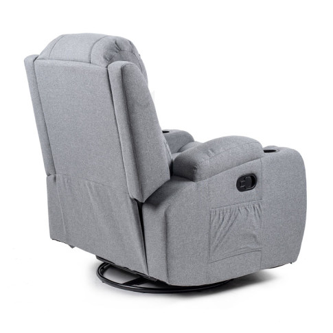 Szary fotel z funkcja masażu Imar 4X