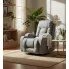 Szary masujący fotel wypoczynkowy do salonu   Bergos 4X