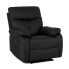 Czarny skórzany fotel masujący Edip 3X
