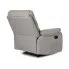Szary fotel z podnóżkiem Edip 3X