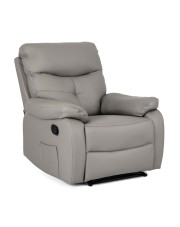 Szary fotel wypoczynkowy z masażem - Edip 3X w sklepie Edinos.pl