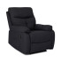 Czarny fotel z masażem do salonu - Edip 4X