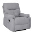 Szary relaksacyjny fotel z podnóżkiem - Edip 4X