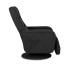 Czarny rozkładany fotel do salonu Adet 3X