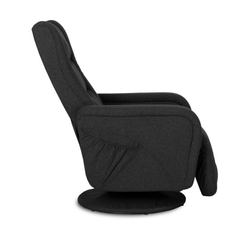 Czarny rozkładany fotel do salonu Adet 3X
