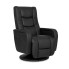 Czarny skórzany fotel masujący Adet 4X