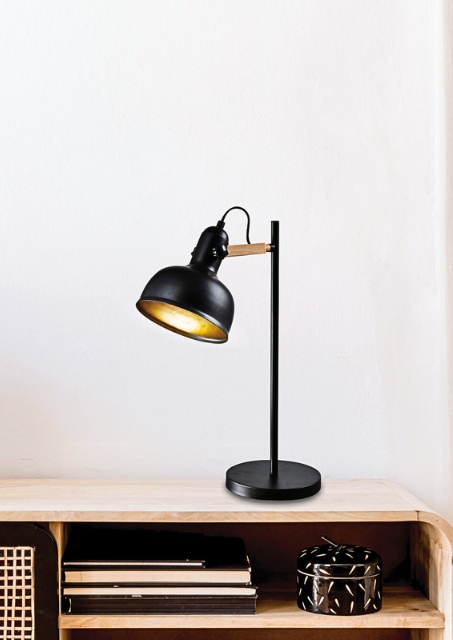 Czarna lampa stołowa - K181-Sydo