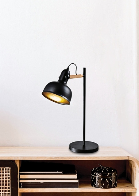 Czarna lampa stołowa - K181-Zotesi